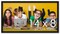 14x8 Solid Wood Picture Frame with UV-Resistant Acrylic & Acid-Free Backing, Available in 6 Finishes: Matte Black, Matte White, Metallic Bronze, Silver, Natural Wood Grain & Mahogany